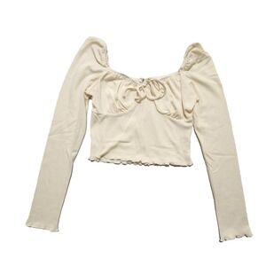 Bear Dance Womens Sholder Off Top Shirt Burgundy Size M